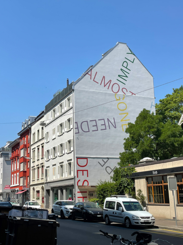 Barry robert wall painting drahtzugstrasse basel